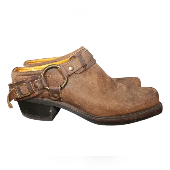 Frye Women's Belted Harness Mule Size 7.5 - Picture 3 of 8
